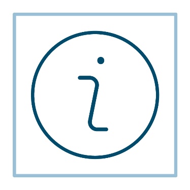 An information icon. 