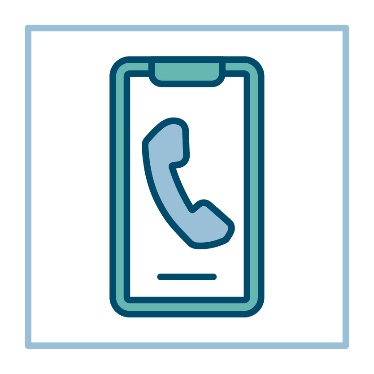 A phone icon. 