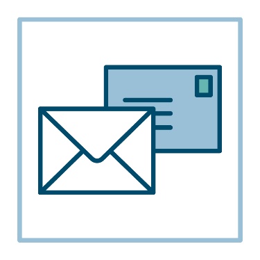 A mail icon. 