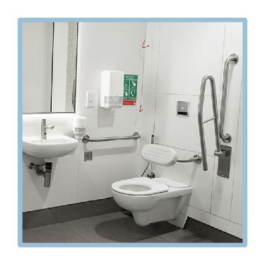 An accessible bathroom.